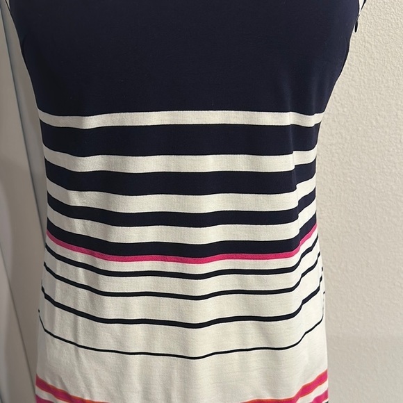JADE MELODY TAM STRIPED HALTER DRESS GUC SZ XS CAREER CRUISE EVERYDAY - Picture 3 of 9
